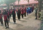 Koramil 0815/11 Pungging Bekali 757 Siswa SMPN 2 Pungging dengan Disiplin dan Karakter Lewat MPLS