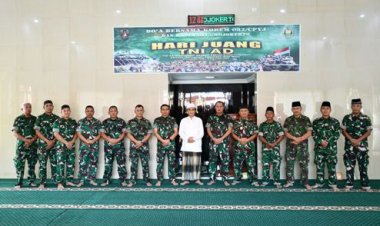 Korem 082/CPYJ dan Kodim 0815/Mojokerto Gelar Doa Bersama, Peringati Hari Juang TNI AD 2025