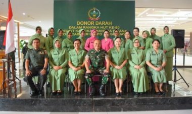 Peringati HUT Persit Ke-80, Korem 082/CPYJ Targetkan 500 Kantong Darah di Sunrise Mall